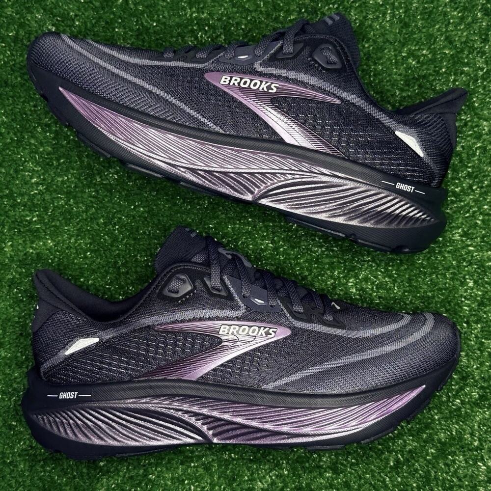 Brooks Ghost 18 Ebony Folkstone Metallic Women’s 8.5B Running Shoes Sample New